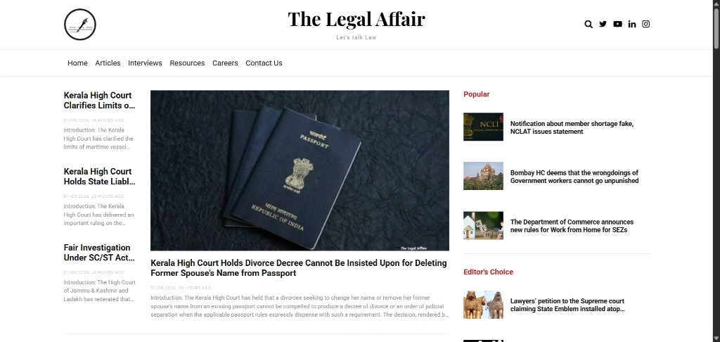 The Legal Affair
